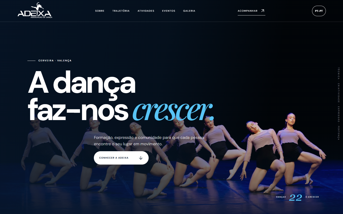 Página inicial de ADEIXA