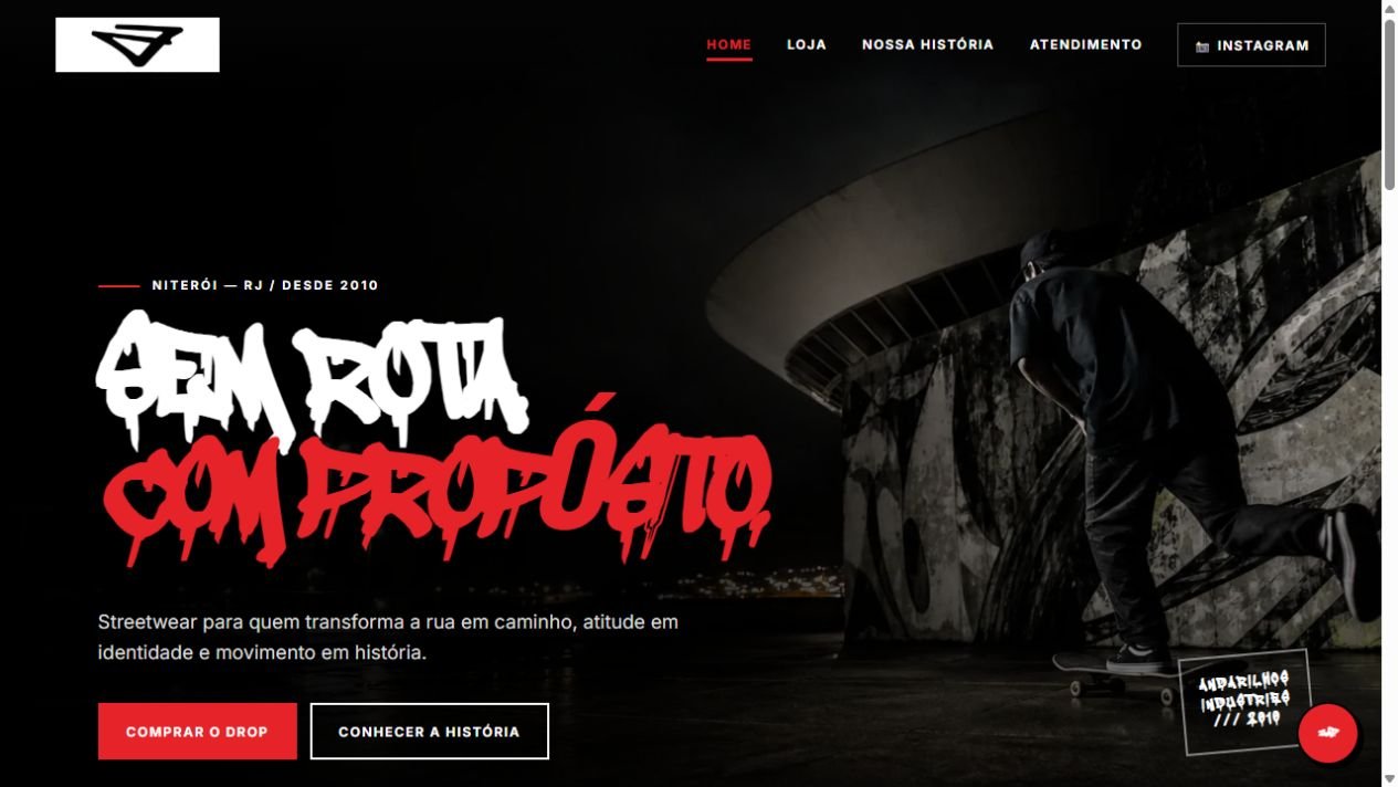 Site da Andarilhos Industries
